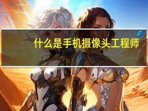 什么是手机摄像头工程师