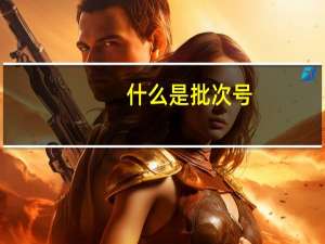 什么是批次号