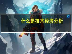 什么是技术经济分析