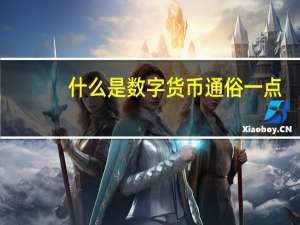 什么是数字货币通俗一点（什么是数字货币通俗一点说）