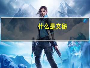 什么是文秘