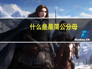 什么是最简公分母