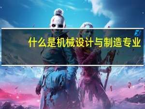 什么是机械设计与制造专业