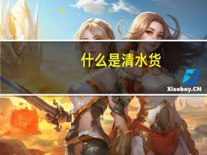 什么是清水货