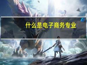 什么是电子商务专业