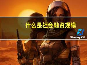 什么是社会融资规模