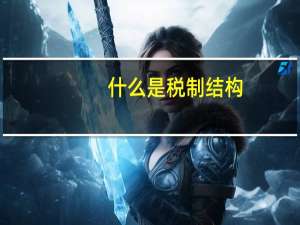 什么是税制结构