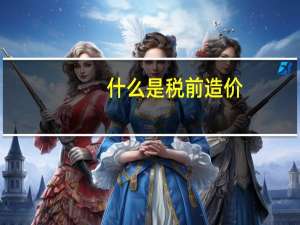 什么是税前造价