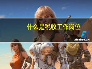 什么是税收工作岗位