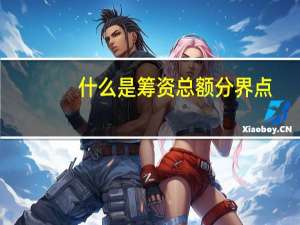 什么是筹资总额分界点