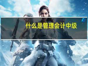什么是管理会计中级