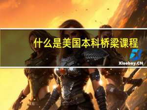 什么是美国本科桥梁课程