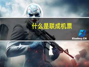 什么是联成机票