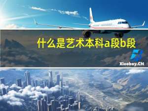 什么是艺术本科a段b段