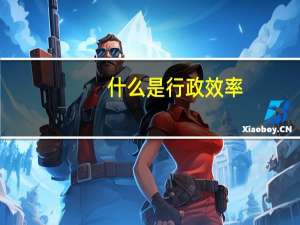 什么是行政效率
