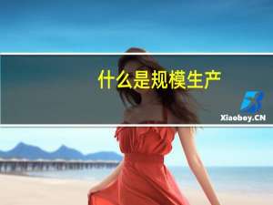 什么是规模生产,什么是大规模生产