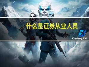 什么是证券从业人员
