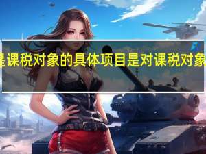 什么是课税对象的具体项目是对课税对象的具体划分（什么是课税）