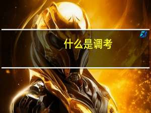 什么是调考