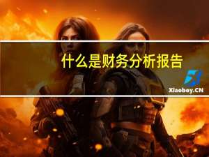 什么是财务分析报告（什么是财务分析）