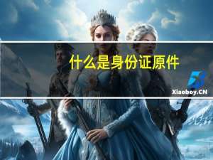 什么是身份证原件