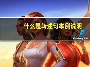 什么是转述句举例说明