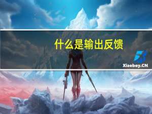 什么是输出反馈