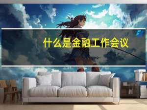 什么是金融工作会议