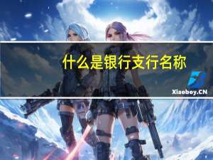 什么是银行支行名称