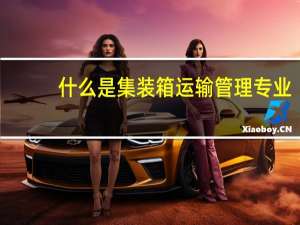 什么是集装箱运输管理专业