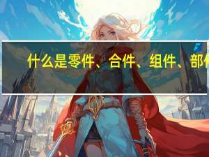 什么是零件、合件、组件、部件