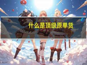 什么是顶级原单货（原单货）