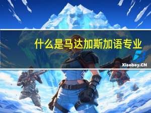 什么是马达加斯加语专业
