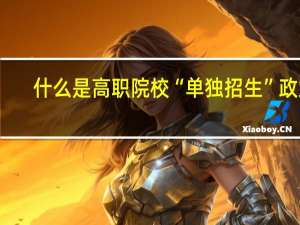 什么是高职院校“单独招生”政策