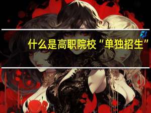 什么是高职院校“单独招生”