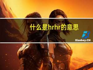 什么是hr hr的意思