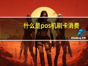 什么是pos机刷卡消费（什么是pos机）