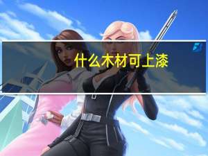 什么木材可上漆