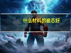 什么材料的被芯好