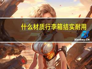 什么材质行李箱结实耐用
