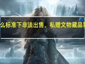 什么标准下非法出售、私赠文物藏品罪才立案