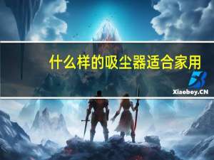什么样的吸尘器适合家用