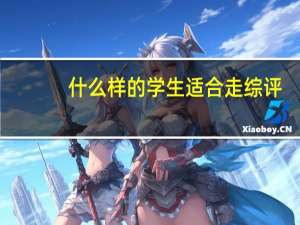 什么样的学生适合走综评