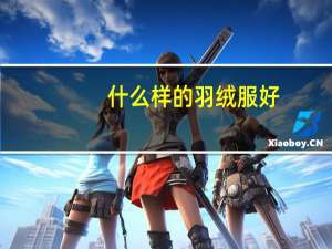 什么样的羽绒服好
