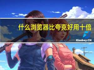 什么浏览器比夸克好用十倍（什么浏览器比较好用）