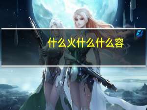 什么火什么什么容