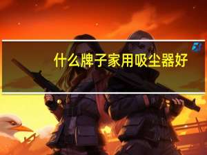 什么牌子家用吸尘器好