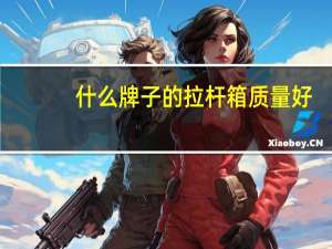 什么牌子的拉杆箱质量好