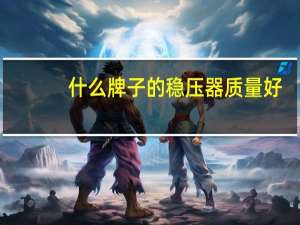 什么牌子的稳压器质量好