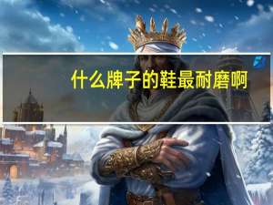 什么牌子的鞋最耐磨啊